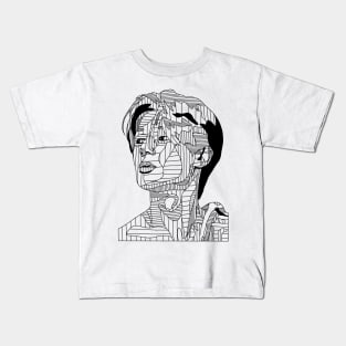 Wooyoung line-shaded Kids T-Shirt